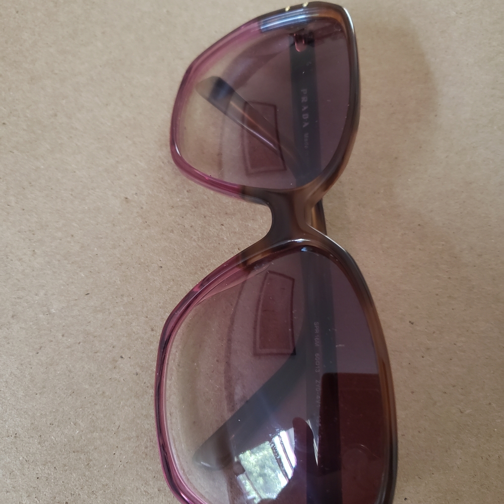 Prada Dual-Tone Sunglasses in Brown and Pink - Picture 7 of 12